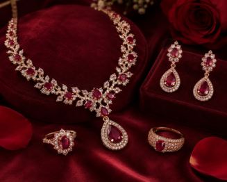 Ruby Pendant Necklace