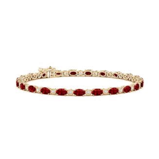 Ruby Tennis Bracelet