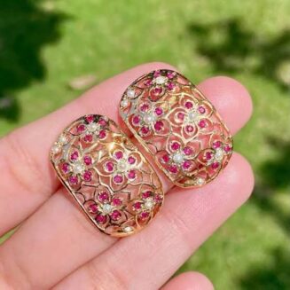 Ruby Drop Earrings